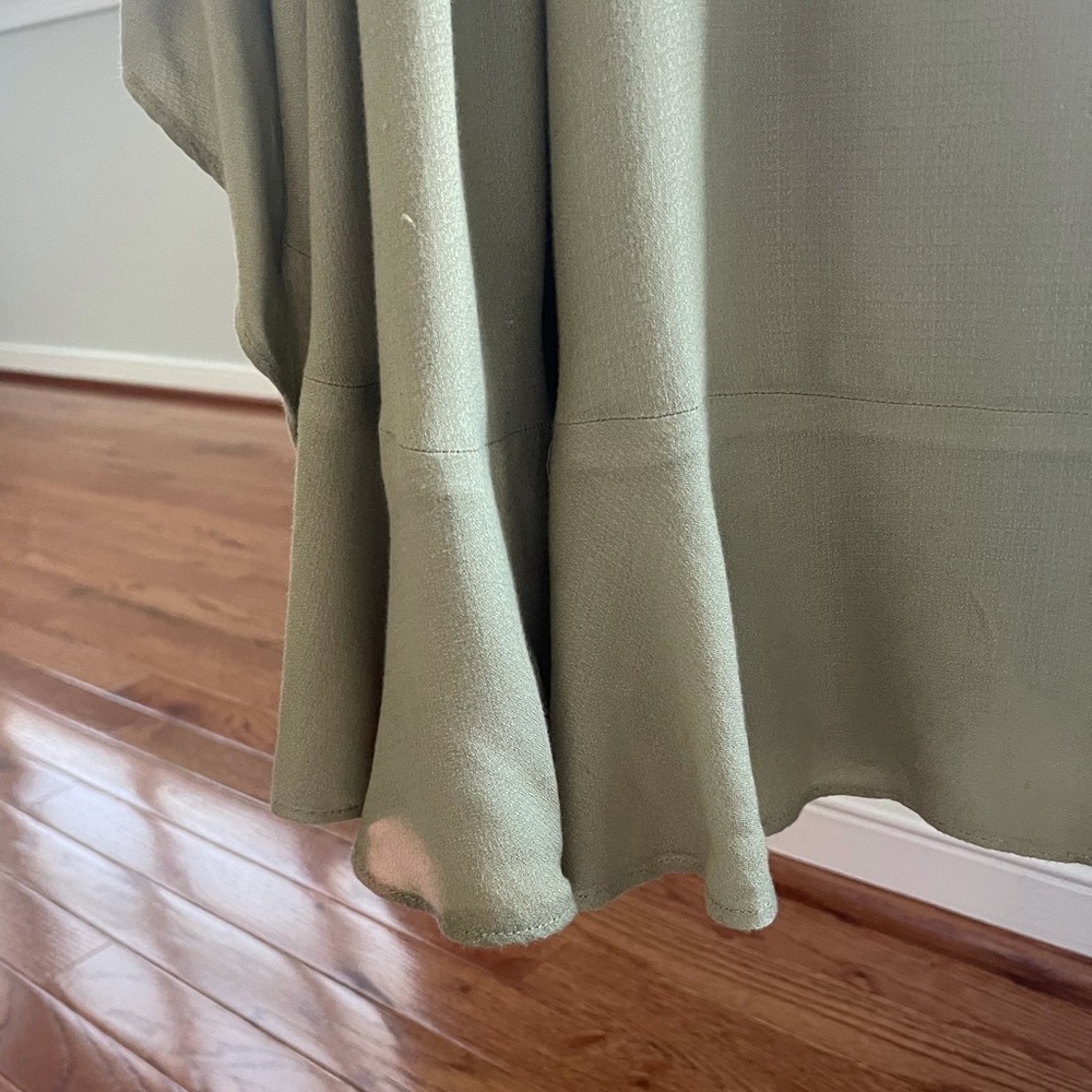 Free People boho pea green skirted palazzo pants - Picture 11 of 12